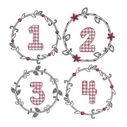 Stickdatei - Adventskränze